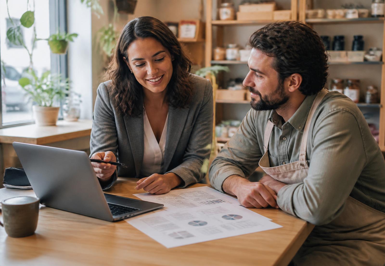 Stratège Marketing 148 collaborant avec un propriétaire de PME à Montréal